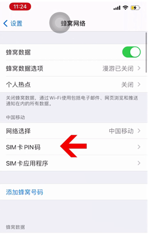 郯城苹果14维修网分享如何给iPhone14的SIM卡设置密码 